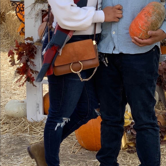 CHLOE Small Faye leather and Suade shoulder bag - Picture 15 of 15